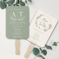 Éventails de mariage personnalisés : Éventails de cérémonie personnalisés pour les invités de mariage