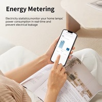 Interruptores y Enchufes Inteligentes WiFi para el Hogar, Australianos, de 1/2/3/4/5/6 Botones, Panel Táctil RGB, Certificado RCM, GPO Simple y Doble Mate