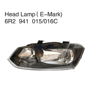 โคมไฟหน้าระบบไฟ6R2 941 015/016 C Comfortline6R1 941007/008สีดำ (E-Mark) สำหรับโปโล<span class=keywords><strong>6R1</strong></span> 941 015/016C - Product Image 5