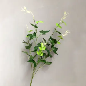 T-PL Willow Floral Arrangement Decorative Leaves Artificial Leaves for Home Garden Landscaping Shop Wedding Decor