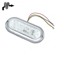 Strobe haute luminosité 6 pouces 21 LED ovale lumière LED montage en Surface, 12-24V STOP TAIL TURN camion remorque feux arrière Led