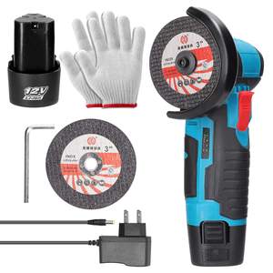 Gerinda Sudut Tanpa Kabel 12V dengan Kecepatan Variabel, Pegangan Anti-Selip, Diameter Potong 76mm, Alat Poles & Pemotong Logam DIY - Product Image 1