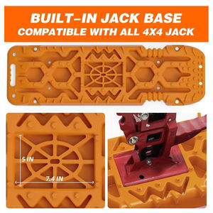 ALLTOP <span class=keywords><strong>4X4</strong></span> Planche de récupération et de <span class=keywords><strong>traction</strong></span> en nylon 108x31x7, lot de 2, pour évacuation de véhicule tout-terrain - Product Image 3