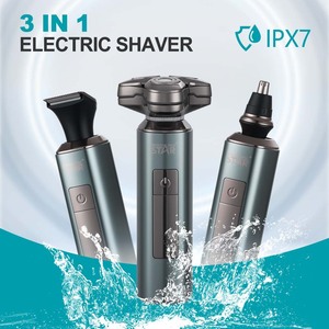 Rasoir électrique rechargeable pour homme WinningStar Cross-Border Digital Display, tondeuse à barbe, tondeuse à poils du nez (3-en-1) - Product Image 3