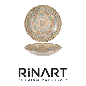 Celest Deep Plate Ø 23 cm Premium Fine China Digital Print Rinart Porcelain - Product Image 4