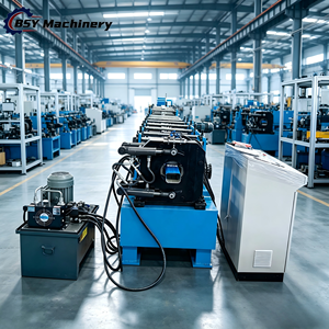 Macchina Industriale di Alta Precisione per la Formatura a Rullo e la Crimpatura di Tubi di Scarico Rettangolari in Metallo con Controllo PLC - Product Image 1