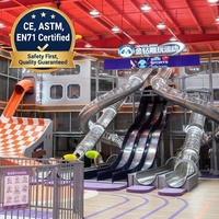 Solution clé en main de terrain de jeux intérieur commercial multi-niveaux sur le thème de l'espace ZHONGYI pour centre commercial et centre de divertissement