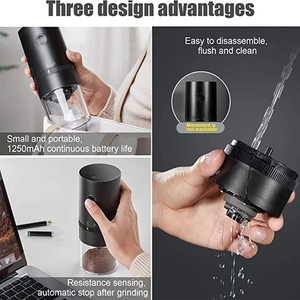 Moulin à café électrique Portable, noix, Grains de poivre, Grains de café, <span class=keywords><strong>broyeur</strong></span> USB, <span class=keywords><strong>Machine</strong></span> de voyage à domicile, noyau de broyage en céramique - Product Image 3