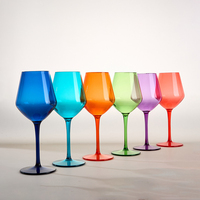 Ensemble de verres à vin rouge en plastique TRITAN pour fêtes et cocktails