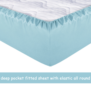 ชุดผ้าปูที่นอนไมโครไฟเบอร์ขนาดคิงไซส์ ผลิตในจีน คุณภาพระดับโรงแรม 1800 เส้นด้าย - Product Image 3