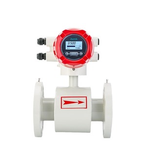 เครื่องวัดการไหลแบบแม่เหล็กไฟฟ้า Asmik DN50 จอแสดงผล LCD ติดตั้งแบบหน้าแปลน วัดการไหลของน้ำในสื่อที่นำไฟฟ้า - Product Image 1