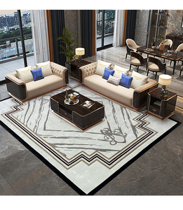 Tapis moderne fait main en laine, abstrait, rectangulaire, à poils coupés, lavable, adapté à un usage commercial, domestique ou de <span class=keywords><strong>bureau</strong></span> - Product Image 6