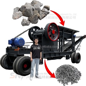 Verkauf zu einem niedrigen Preis PE 500*750 Motorisierter mobiler Backen brecher für Marmor kalkstein-und Granitbeton-Backen brecher Steinbrecher - Product Image 1