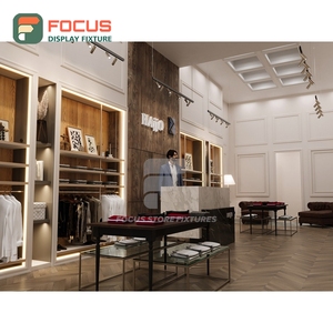 Latest Design Brand Store Chrome Metal Display Case Layout Design Fashion Store - Product Image 4