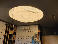 Film translucide blanc de différentes formes et tailles personnalisées, impression UV 4011, faux plafond en PVC