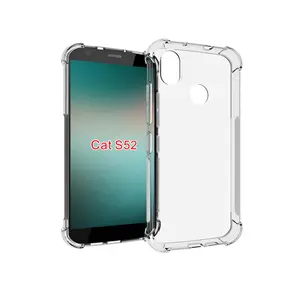 Nova Chegada Boa Qualidade À Prova de Choque TPU Transparente Claro Anti Drop Mobile Phone Case para Cat S52 S75 5G