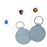 Porte-clés en cuir PU, porte-badge, médaille, pièce commémorative, étui de protection, décoration suspendue, pendentif, logo personnalisé, art moderne