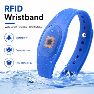 Pulsera de Silicona RFID Personalizada, Impermeable, para Acceso a Hoteles y Resorts, para Gestión de Huéspedes y Seguridad - Product Image 1