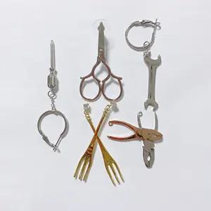 RAKOL EP3038 Statement dangle pliers shaped earrings copper silver plated clip or stud earrings 2021 new style jewelry