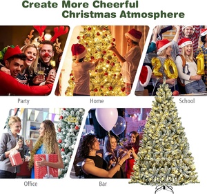 2024 giáng sinh trang trí 8 <span class=keywords><strong>ft</strong></span> nhân tạo LED chiếu sáng Cây giáng sinh cho Đảng trang trí nội thất - Product Image 6