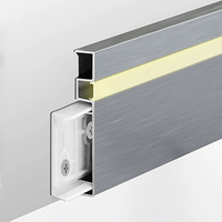 Rodapié LED Garantizado con Diseño Moderno, Material de Aleación de Aluminio, Fácil Instalación para Uso Hospitalario