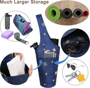 Free sample Custom Portable Reusable Cotton Canvas Cloth Foldable <b>Yoga</b> Mat Tote Shoulder Carry <b>Bag</b> With Custom Printed Logo - Product Image 2