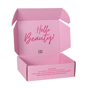 Custom Small Packaging Box Yongjin Wholesale Custom Paper Small Tuck Top Mailing Packaging Pink Printing Colored Corrugated Shipping Mailer Box