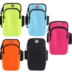 Outdoor waterproof neoprene phone pouch, sports running arm bag, high quality armband