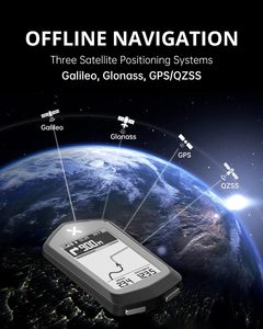 Ordinateur de vélo GPS XOSS NAV avec écran LCD de 2,4 pouces, rétroéclairage automatique, sans fil, compteur de vitesse/kilométrage Ant+, étanche IPX7, compatible avec tous les vélos - Product Image 3