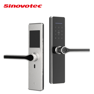 Serrure intelligente extérieure moderne SinovoTEC FM-58 pour la maison, en acier inoxydable 304, avec mot de passe numérique, empreinte digitale, Wi-Fi, application Tuya, installation facile - Product Image 4