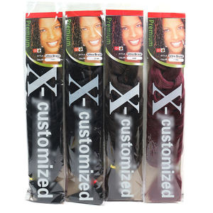 Venta al por Mayor de Extensiones de <span class=keywords><strong>Cabello</strong></span> <span class=keywords><strong>Sintético</strong></span> para <span class=keywords><strong>Trenzas</strong></span>, Color Africano Puro, 165g, 82 Pulgadas, Crochet, Fibra Yaki, Resistente al Fuego - Product Image 2