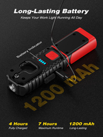 Lampe de travail LED rechargeable à haute luminosité avec base magnétique, lampe d'inspection portable multifonctionnelle pour atelier et garage