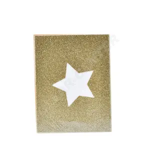 High quality low price gold star glitter envelop set