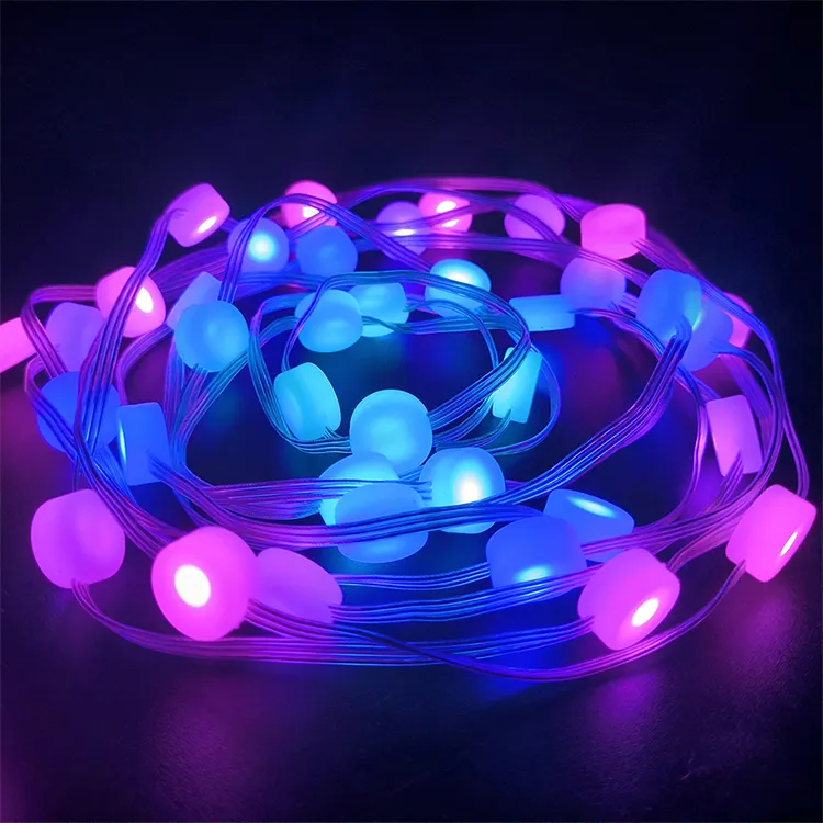 IP65 Waterproof Solar Outdoor Smart USB LED Fairy String Light Christmas Luminous Lamp Beads