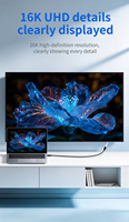 OEM/ODM 8K240W 0.3m-0.8m TB5 USB 4.0 Tipe-C Male ke Female Ultra HD 8K60Hz Pengisian Daya 40Gbps/80gbps Transfer Data SSD Eksternal EGPU