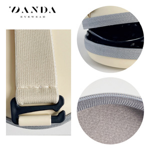 Folding <b>Glasses</b> Storage <b>Case</b> Round Zippered Bag Soft Portable Eyeglasses <b>Case</b> - Product Image 2