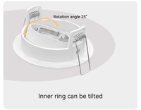 Boîtier de Downlight MR16 Luminaire de Plafond Encastré Gu10 Module LED Cadre de Downlight