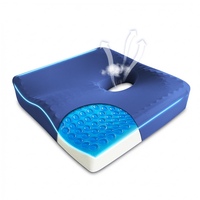 Coussin de fauteuil roulant en latex anti-douleur fessière, anti-escarres, rafraîchissant, respirant et antidérapant pour personnes âgées alitées et hémorroïdes