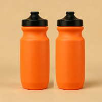Bouteille d'eau de sport personnalisée sans BPA de 600 ml, couleur personnalisée, bouteille d'eau en plastique portable à presser pour le vélo, la salle de sport, l'extérieur
