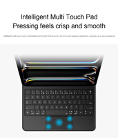 Pour iPad Pro 11 12.9 2024 avec support, clavier à connexion directe Smart Pogo Pin, étui en cuir pour tablette, IPARTS EXPERT