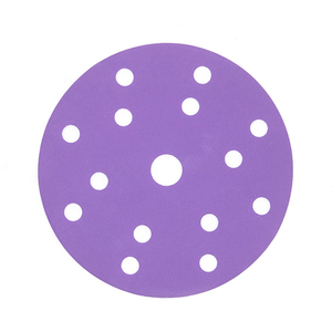 125Mm Màu Tím Gốm Nhôm Oxit Móc Vòng Lặp Đĩa <span class=keywords><strong>Sanding</strong></span> Giấy Cho Ô Tô Sơn Sửa Chữa Kim Loại Chế Biến Mài (P40-P800 - Product Image 1