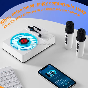 Altavoz Karaoke Inalámbrico con Luz Nocturna Acuática, Reproductor de Vinilo Portátil <span class=keywords><strong>Retro</strong></span> con Bluetooth - Product Image 3