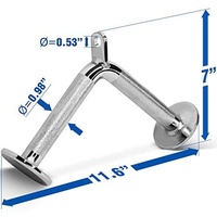 Accessoire de barre en V chromée pour machine à câbles de musculation à domicile, pour press down et triceps