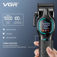 Tondeuse à cheveux haut de gamme VGR V-886 S2, ensemble deux pièces, corps métallique, 9000 tr/min, lame en alliage, tondeuse de précision pour coiffure et détails