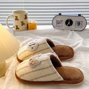 Evergreen Open Toe Half-<b>Slipper</b> for Women's Autumn/Winter <b>Thick</b>-<b>Soled</b> Double-Layer Wool Cotton Anti-Slippery <b>Slippers</b> - Product Image 5