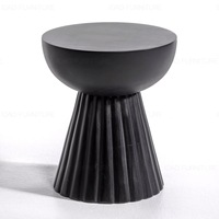 Table basse design noire moderne avec canapé latéral Meubles de salon en bois pour la maison Hôtel et hôpital Salles à manger