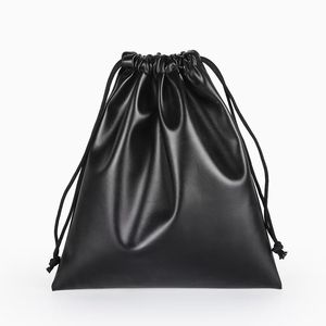 Premium Durable Recyclable Luxury Waterproof PU Leather Drawstring Jewelry <b>Bags</b> Customizable Black <b>Dust</b>-Proof Gift Packaging - Product Image 6