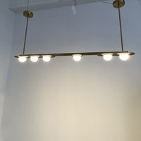 Lustre d'escalier Meerosee pendentifs modernes lampe de restaurant grande suspension nordique MD93021