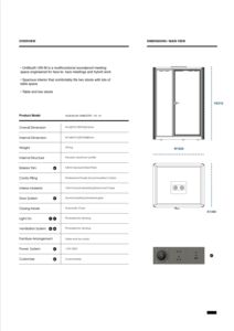 Cabina <span class=keywords><strong>de</strong></span> Oficina Insonorizada, Cabina Acústica Móvil y Silenciosa, Cabina <span class=keywords><strong>de</strong></span> Trabajo Modular con Privacidad, Cancelación <span class=keywords><strong>de</strong></span> <span class=keywords><strong>Ruido</strong></span> para Reuniones y Grabaciones - Product Image 3