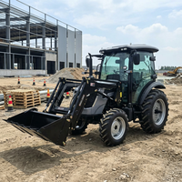 Tracteur avec chargeur frontal, moteur CE COC EURO V 75 ch